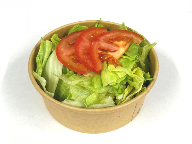Pizza veloce food gruner salat