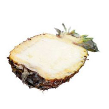 Ananassorbet in echter Fruchtschale